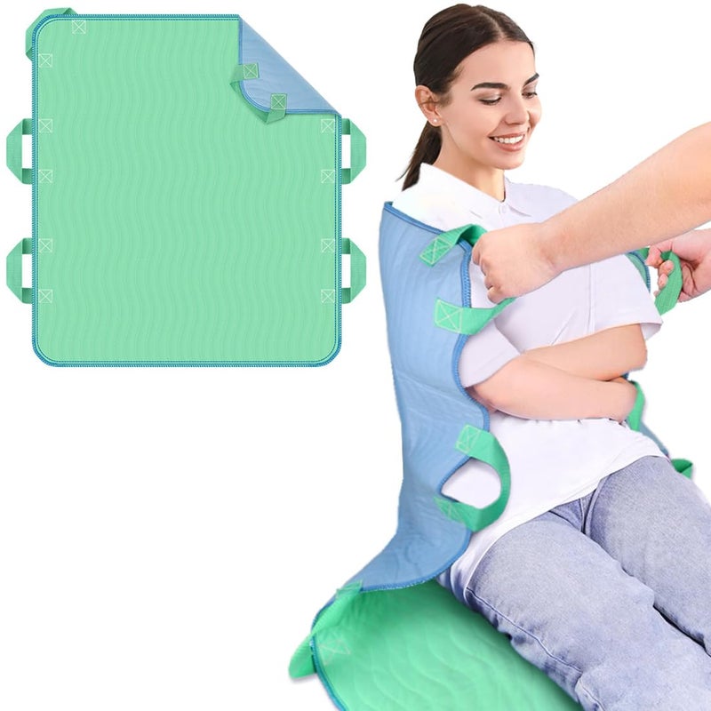 iCOVER 34""x36"" Positioning Bed Pad with Reinforced Handles, 2 Pack Waterproof & Reusable Transfer Sheet for Turning, Lifting and Repositioning, Patients/Elderly Moving Pad for Home & Hospital - Image 1